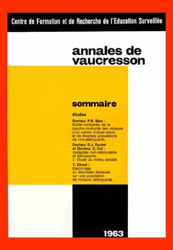 Annales de vaucresson t.1 à 10 et t.12