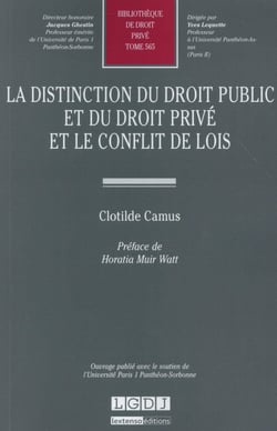La distinction du droit public et du droit privé et le conflit de lois