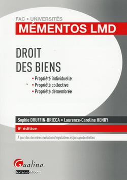 Droit des biens, 2015-2016