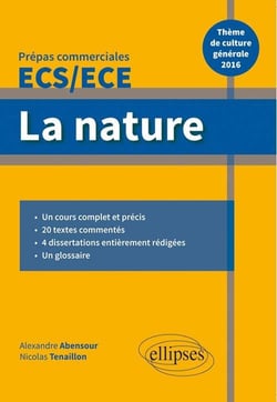 La nature - introduction sur le thème - culture générale - prépas commerciales 2016