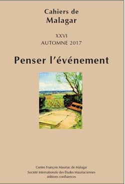 PENSER L'EVENEMENT CAHIERS DE MALAGAR XXVI