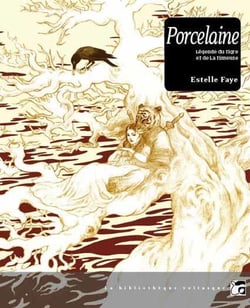 Porcelaine - légende du tigre et de la tisseuse