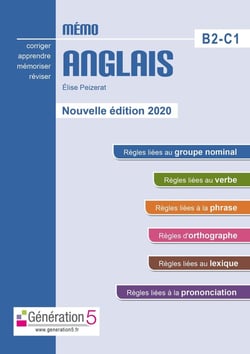 Mémo : anglais - B2-C1 - classes prépas/enseignement supérieur (édition 2020)