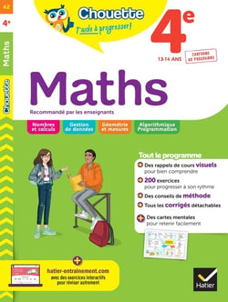 Chouette entraînement Tome 42 : maths - 4e