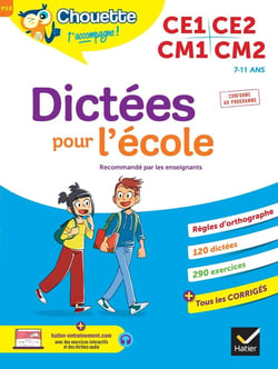 Chouette entraînement Tome P33 : dictées pour l'école - CE1, CE2, CM1, CM2