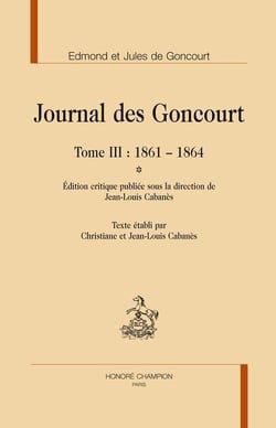 Journal des Goncourt t.3 - 1861-1864