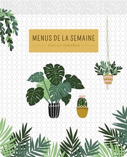 Menu de la semaine plantes