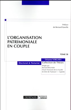 L'ORGANISATION PATRIMONIALE EN COUPLE