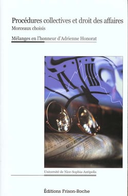 Procedures collectives et droit des affaires