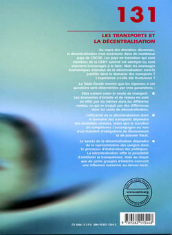Tables rondes t.131 - les transports et la décentralisation