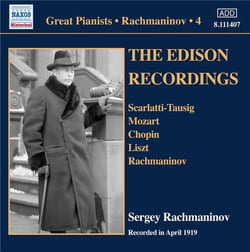 Enregistrements pour piano solo /vol.4. the edison recordings, avril 1919