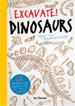 Excavate! dinosaurs paper toy palaeontology