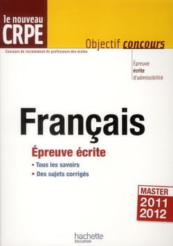 Le francais au nouveau crpe - épreuve écrite d'admissibilité