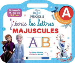 La Reine des Neiges 2 - j'écris les lettres majuscules