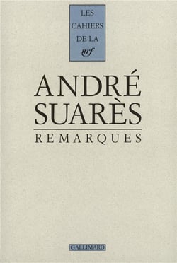 Les cahiers de la NRF : remarques