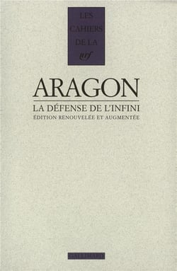 Les cahiers de la NRF : la défense de l'infini