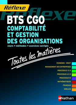 Reflexe Bts Cgo Comptabilite Et Gestion Des Organisations (+ Cd-Rom)