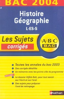 Bac 2003/2004 histoire/geo l-es-s corriges n12