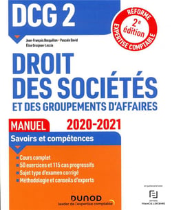 Dcg 2 droit des societes et des groupements d affaires - 1 - dcg 2 droit des societes et des groupem (édition 2020/2021)