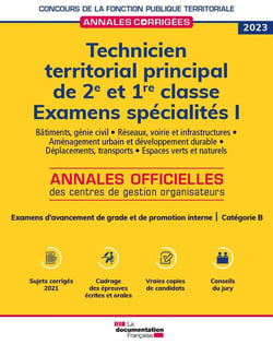 Technicien territorial principal de 2e et 1re classes 2023 spécialités I : catégorie B