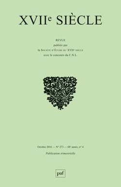 Revue XVIIe siècle n.273