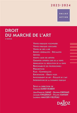 Droit du marché de l'art 2024/2025 8ed