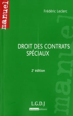 Droit Des Contrats Speciaux.