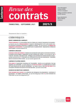 Revue des contrats n.3