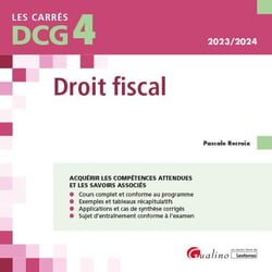 DCG  4 : droit fiscal - cours et applications corrigées