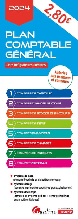 Plan comptable général : Liste intégrale des comptes
