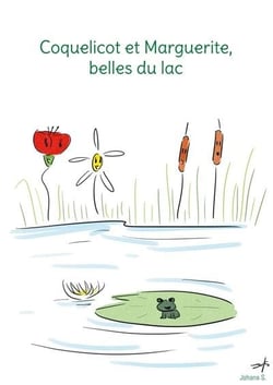 Coquelicot et marguerite, belles du lac