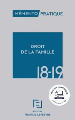 MEMENTO DROIT DE LA FAMILLE 2018-2019