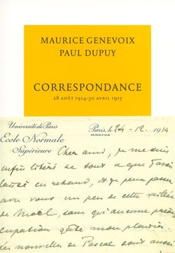 Correspondance (août 1914 - avril 1915)