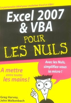 Excel 2007 et vba megapoche pour les nuls