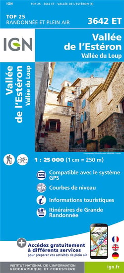 3642ET - Vallée de l'Esteron - vallée du loup