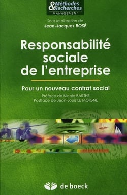 Responsabilité sociale de l'entreprise - pour un nouveau contrat social