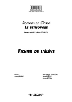 Le bêtisovore - fichier de l'élève