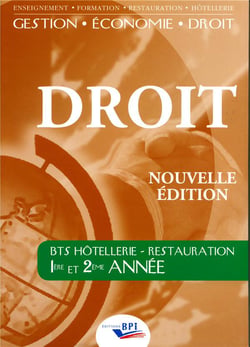 DROIT BTS HOTELLERIE-RESTAURATION 1ERE ET 2EME ANNEE