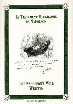 Le testament olographe de napoléon - the napoleon's will written