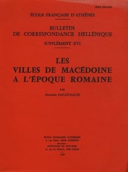Les villes de macédoine à l'époque romaine
