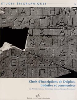 Choix d'inscriptions de delphes, traduites et commentées
