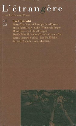 L'Étrangère n°21/22 : Sur l'interdit