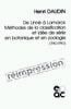 De linne a lamarck. methodes de la classification et idee de serie en botanique et en zoologie