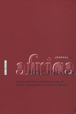 Journal des africanistes n.80 : création littéraire et archives de la mémoire