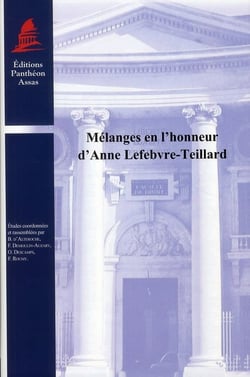 Mélanges en l'honneur d'Anne Lefebvre-Teillard
