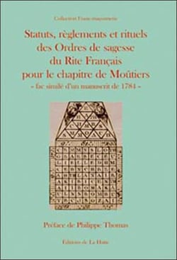 STATUTS REGLEMENTS ET RITUELS DES ORDRES DE SAGES
