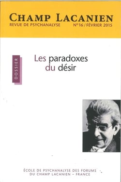 Revue champ lacanien n.16 : les paradoxes du désir