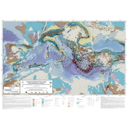 Carte géomorphologique et tectonique du domaine méditerranéen