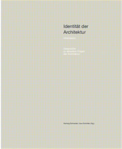 Identitat der architektur v.intermezzo gesprach zu aktuellen fragen der architektur
