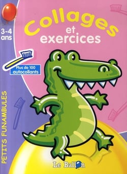 Petits funambules - collages et exercices - crocodile